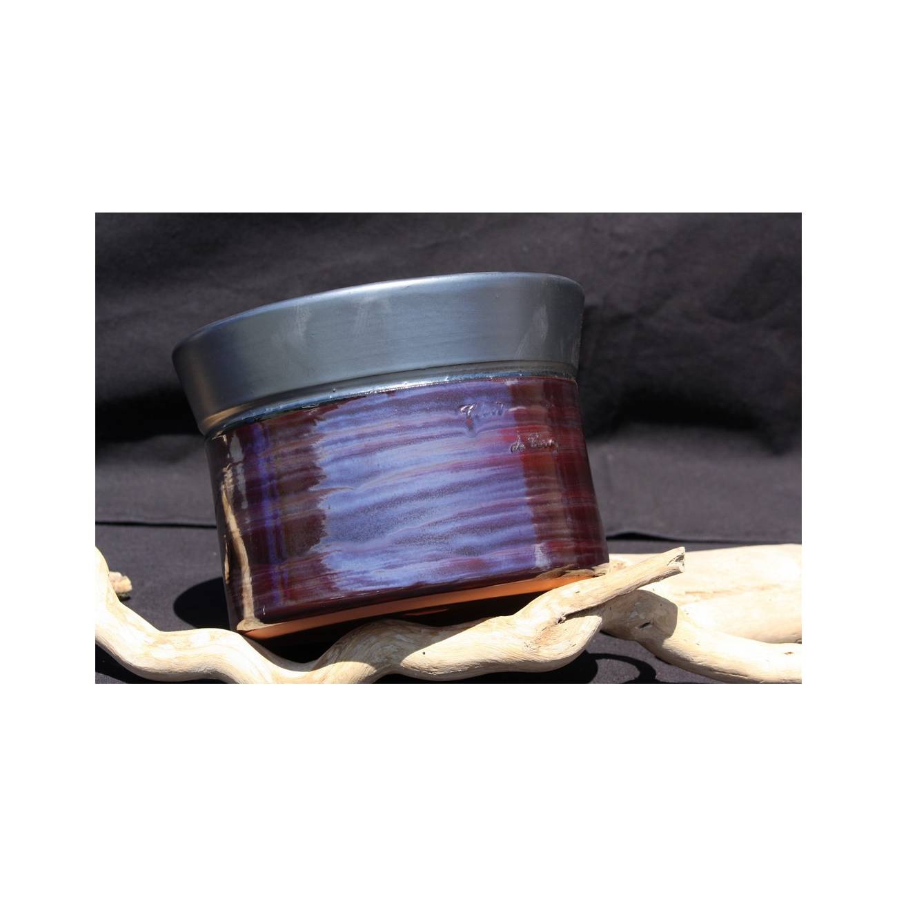 Vase droit Moreï violet et gris Myrtille Prune Vase droit Moreï violet et gris Myrtille Prune