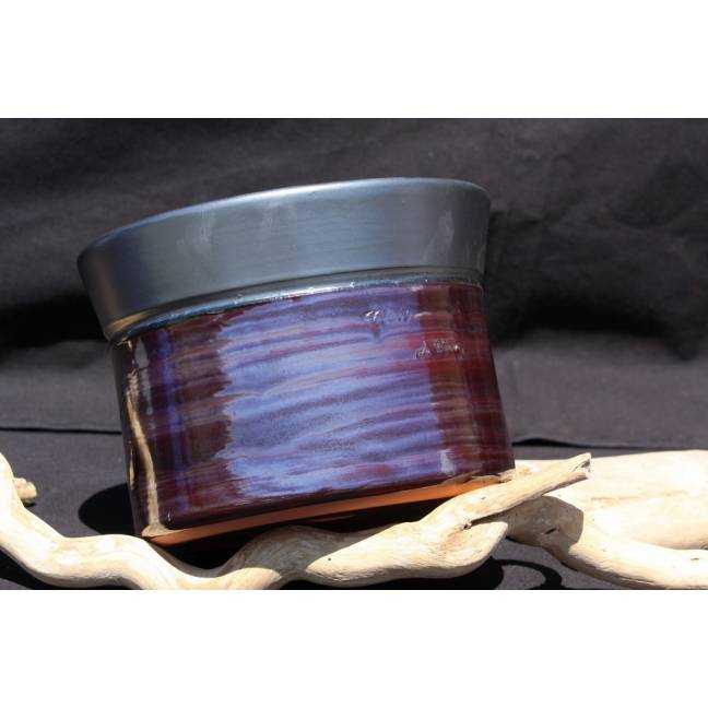 Vase droit Moreï violet et gris Myrtille Prune