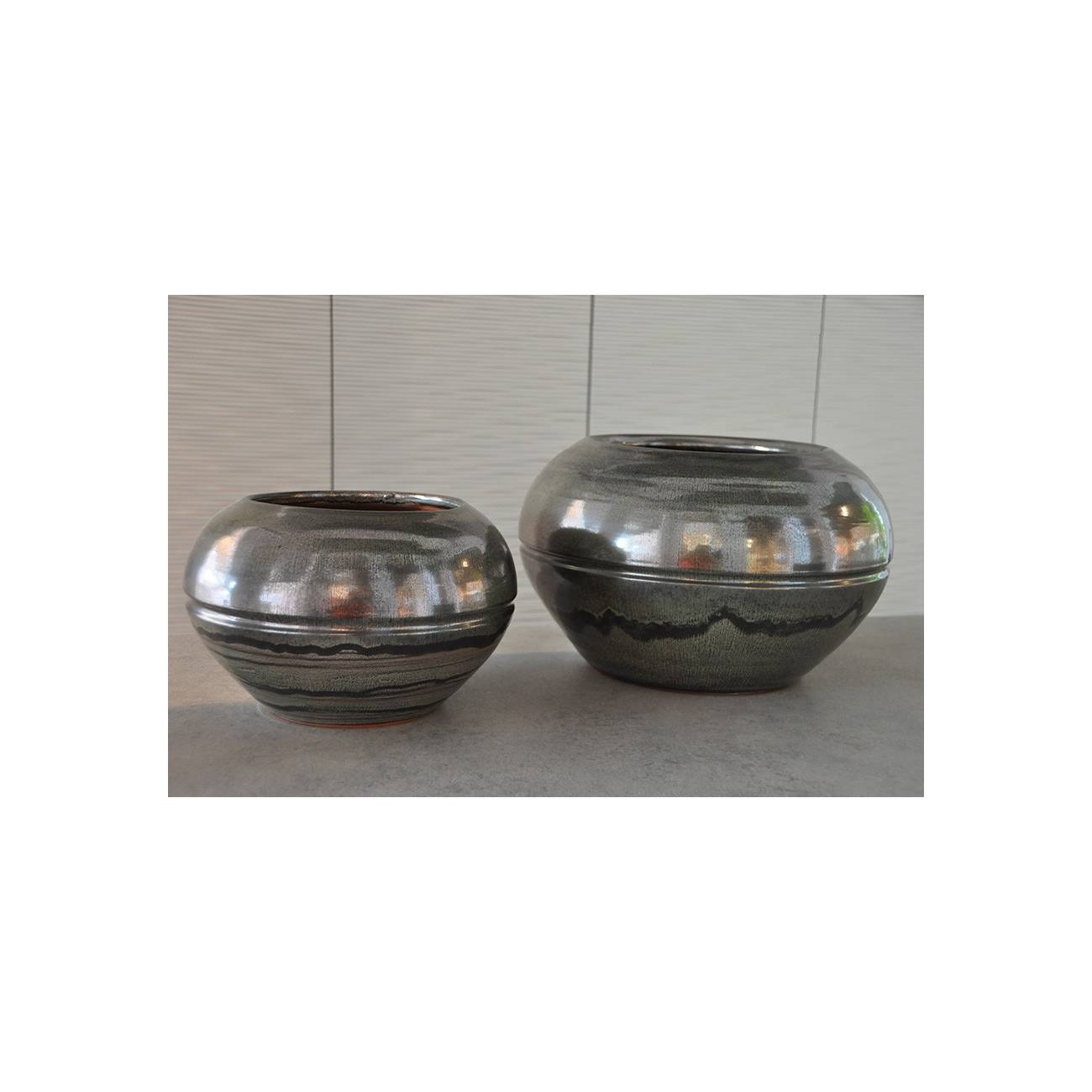 Petit Vase Déco Boule Sorbier Vert Kaki Jungle Petit Vase Déco Boule Sorbier Vert Kaki Jungle