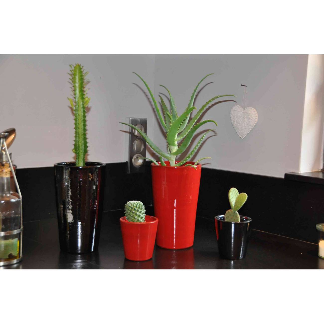 Petit vase haut Iliade Rouge Coquelicot
