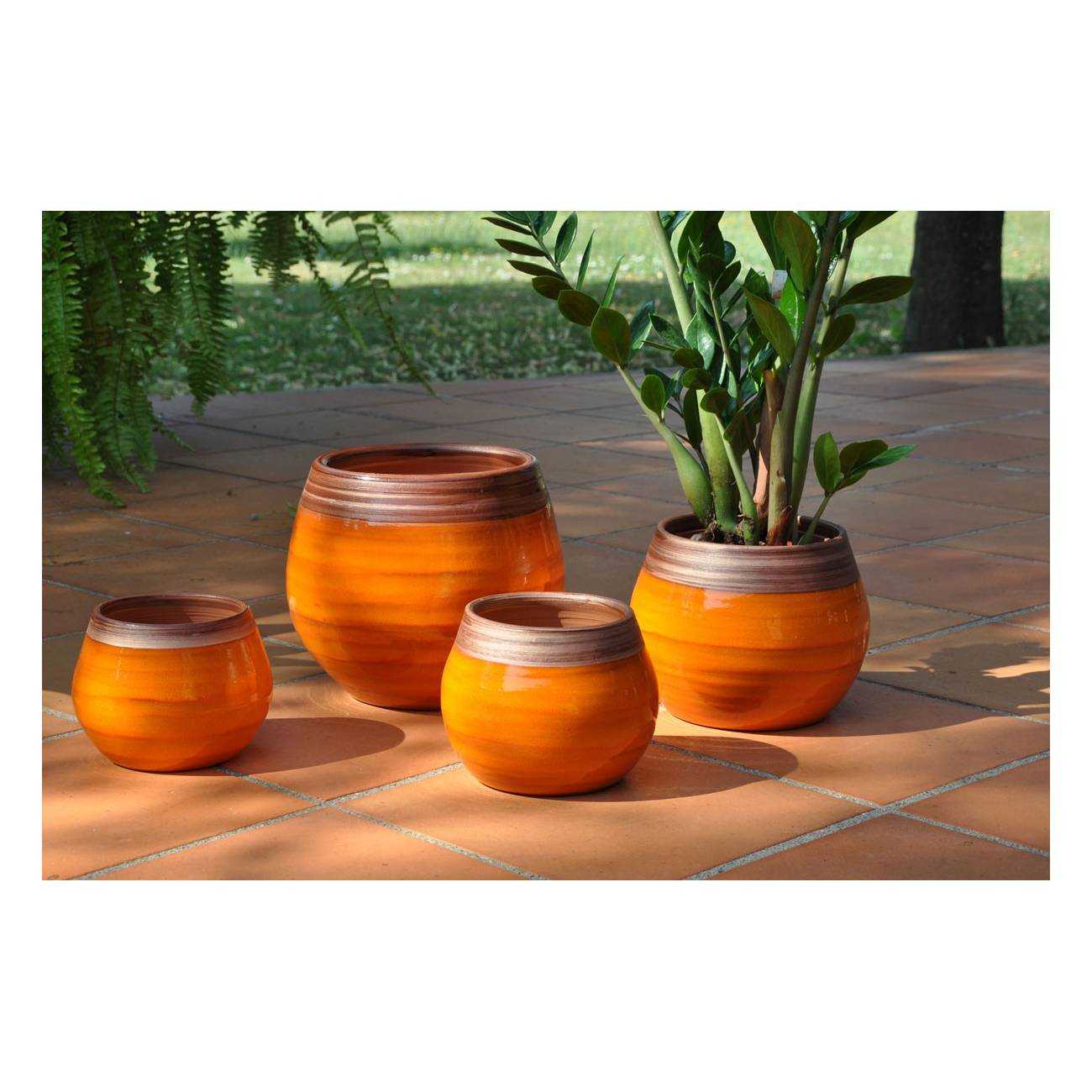Pot Cancale orange nuances de cuivré Pain d'Epices