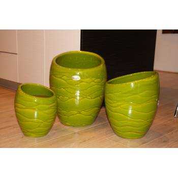 Pot design asymétrique Orion Vert Bambou