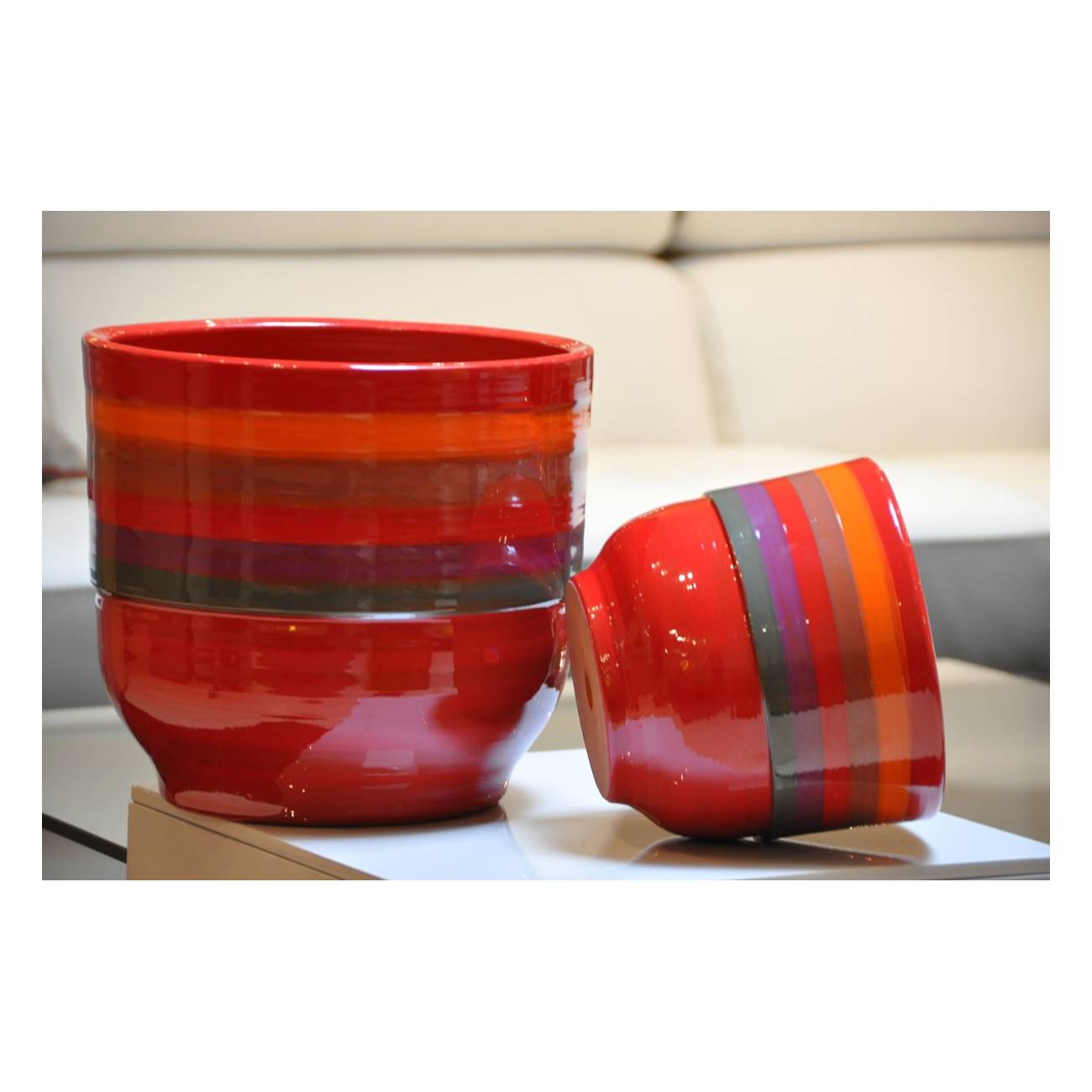 Vase Large Rouge Coquelicot Tutti Frutti Coquelicot