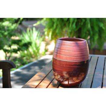 Poterie créative forme ovale Inspiration marron rosé cuivré Tang Syrah