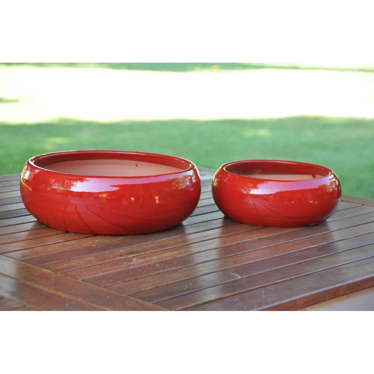 Pots Prelevements Rouges Pots et vases émaillés couleur rouge Coquelicot - Les Poteries d'Albi