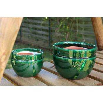 Petit pot rond profond Austral vert Jade