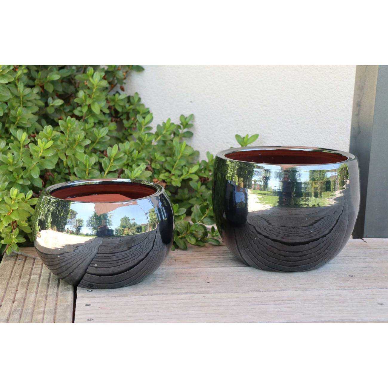 Vase Le Liseré Gris Anthracite Métal