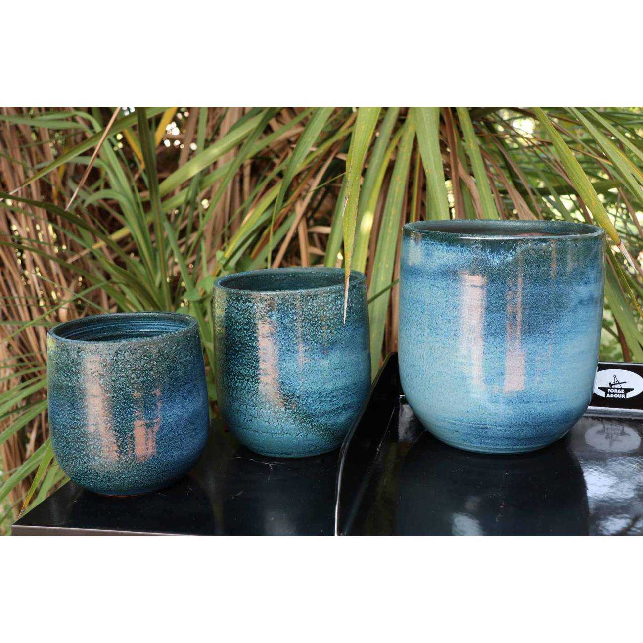 Pot de Fleurs Saint Tropez Bleu Blue Wave