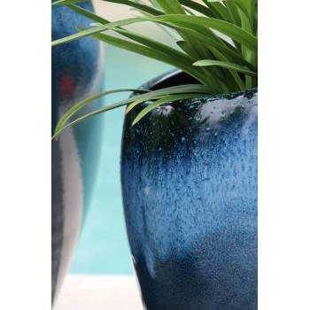 Vase Design Asymétrique Orion Bleu Blue Wave