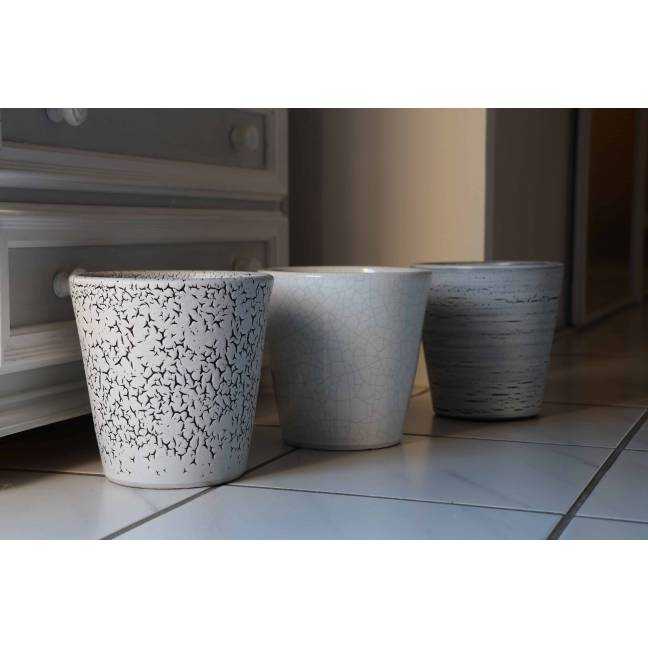 Vase haut Odyssée gris Terre Brûlée