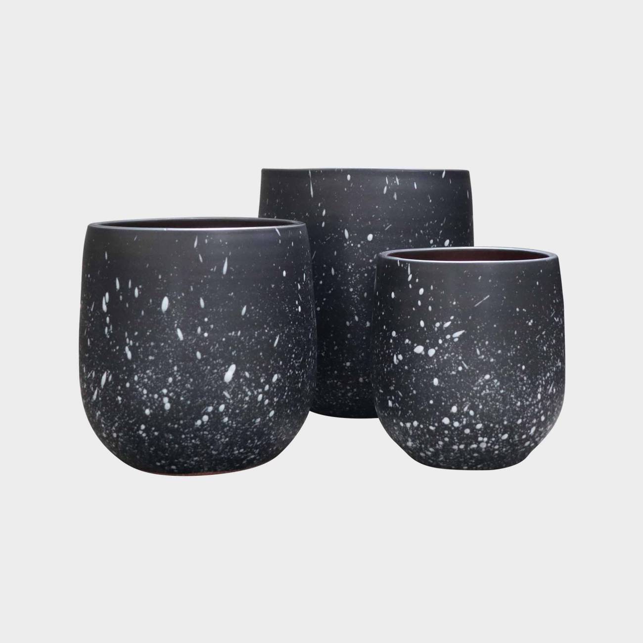 Pot de fleurs Saint Tropez Galaxy Noir Pot de fleurs Saint Tropez Galaxy Noir