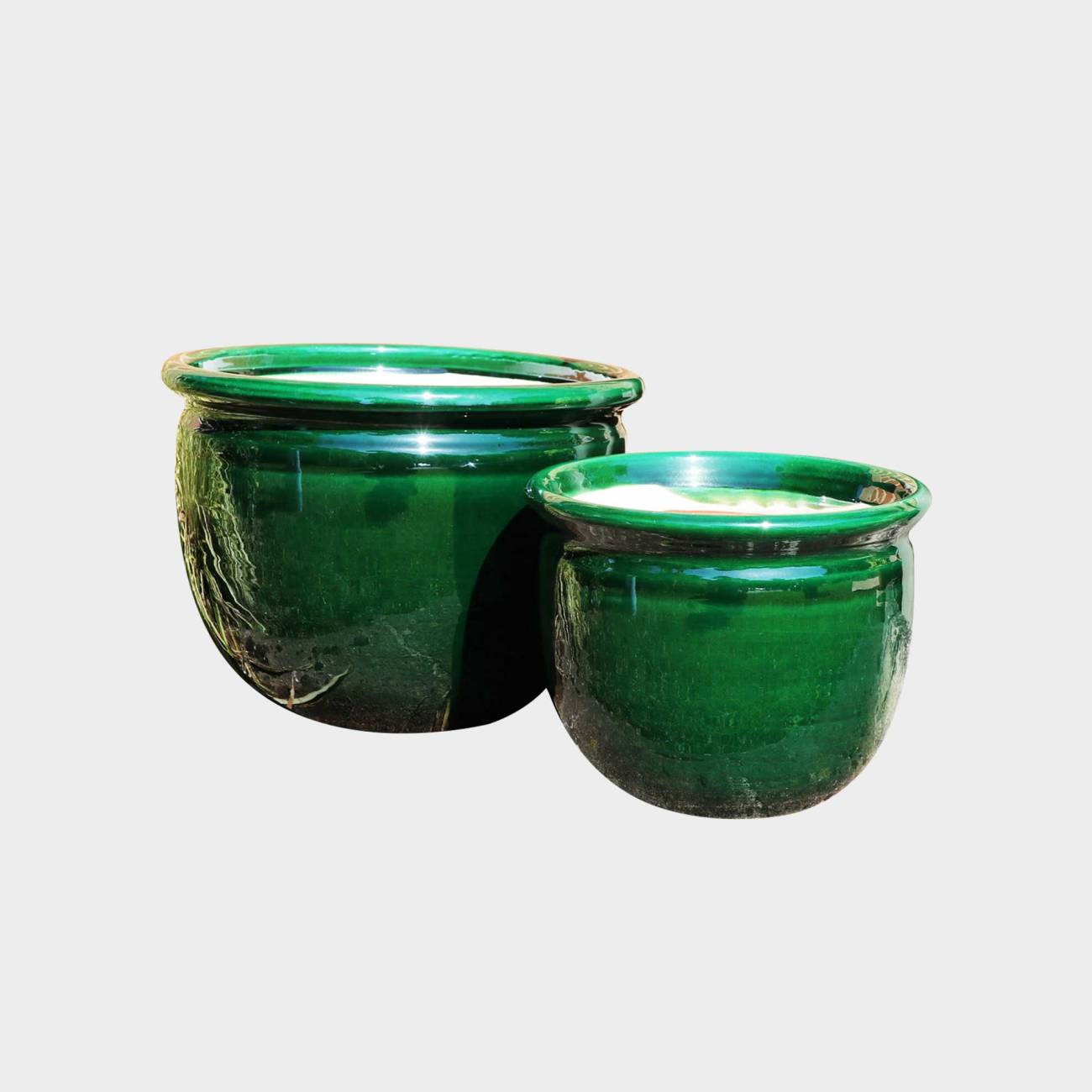 Petit pot à rebord Louxor Vert Jade Petit pot à rebord Louxor Vert Jade