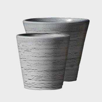 Vase droit Odyssée gris Graphique