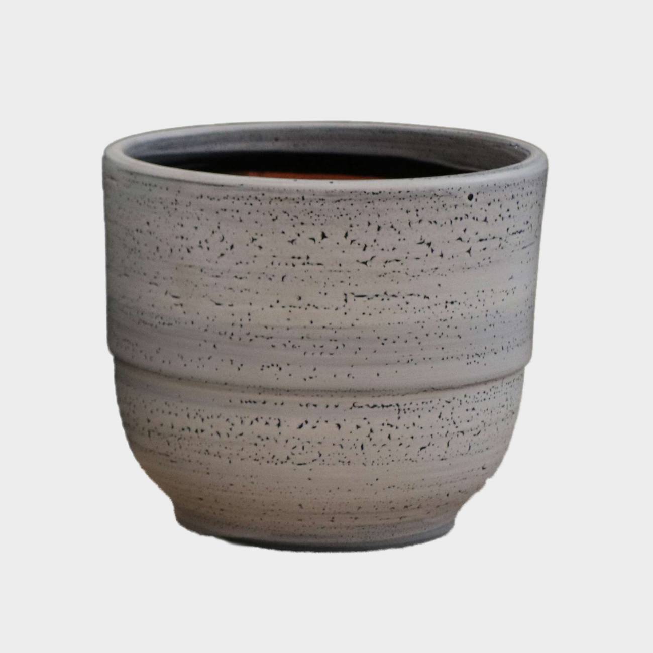 Vase droit Rebord gris Graphique