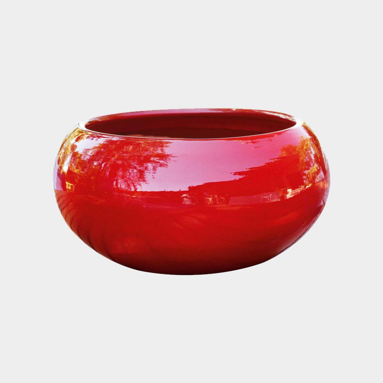 Coupe ronde vasque ou vide-poche Le Galet Rouge Coquelicot