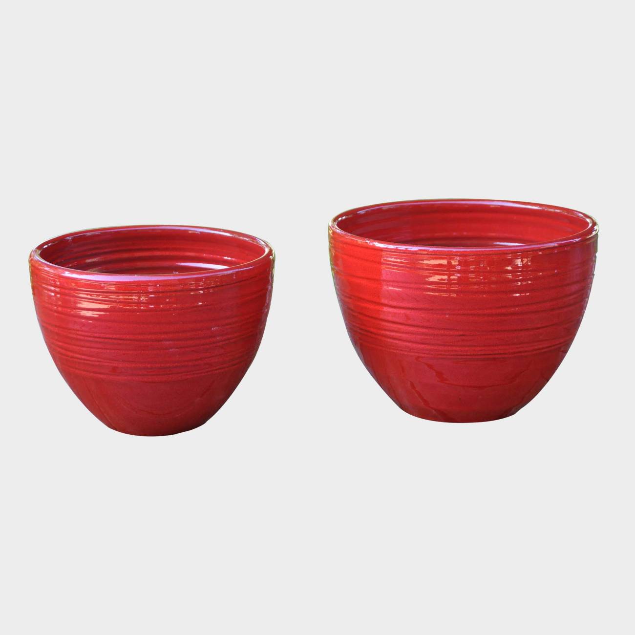 Vase Large Effet Strié Légèreté Rouge Coquelicot Vase Large Effet Strié Légèreté Rouge Coquelicot