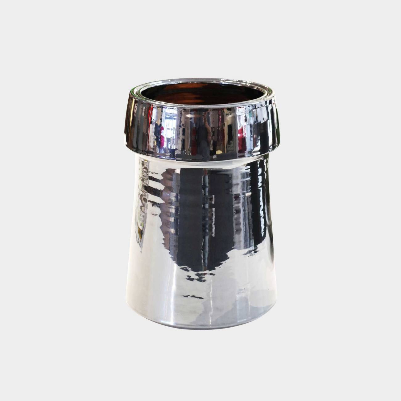 Pot haut à rebord Le Phare gris anthracite Métal Pot haut à rebord Le Phare gris anthracite Métal