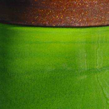Pot profond en forme de U à double rebord Austral vert marron Bois et Nature