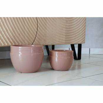 Pot profond en forme de U à double rebord Austral rose Mat'essence Liberty