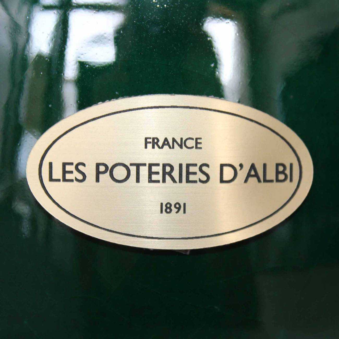 Pot de fleurs artisanal Saint Tropez vert Jade