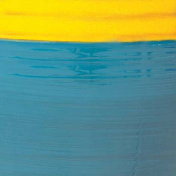 Vase droit Moreï bleu et jaune Fashion's Pop