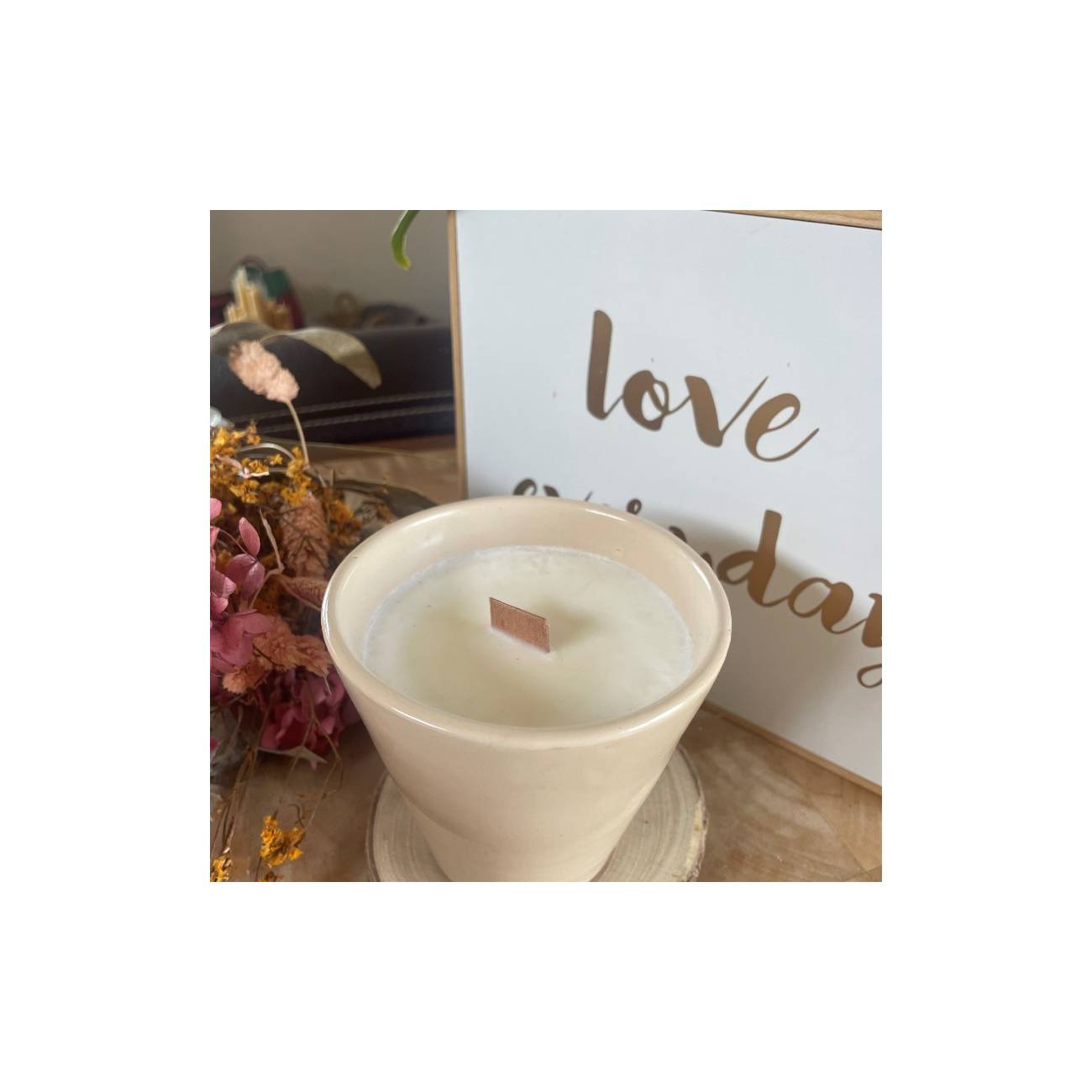 Bougie parfumée Tiaré pot Crème
