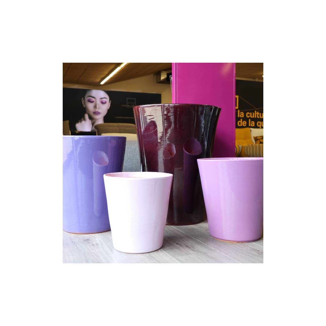 Grand Pot Haut et Droit Sydney Ultra Violet