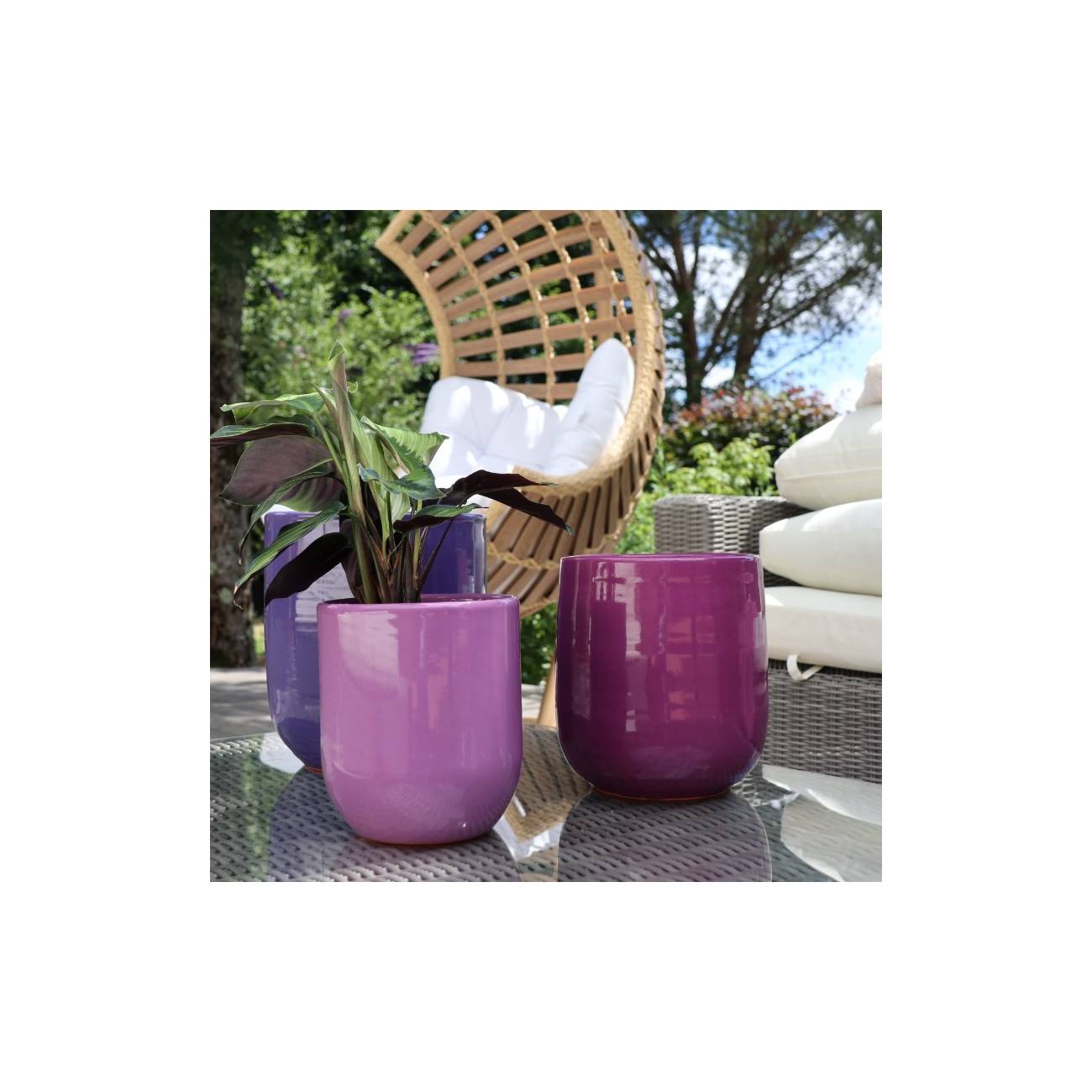 Pot de fleurs Saint Tropez Ultra Violet