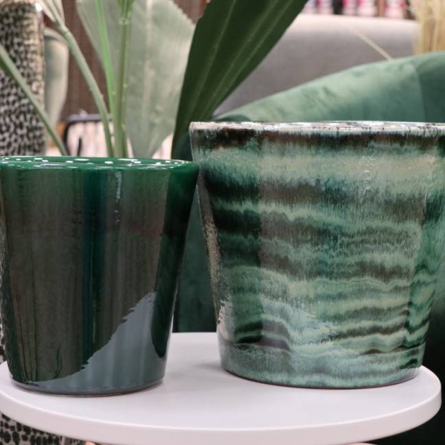 Vase artisanal Odyssée vert Jade