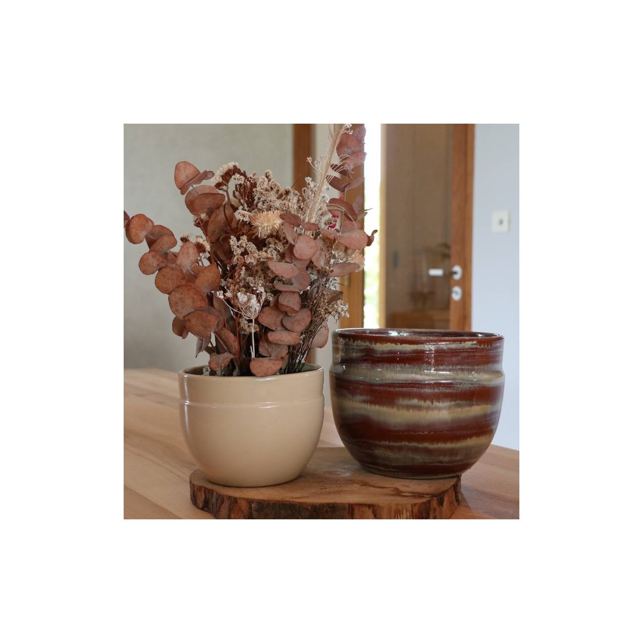 Pot profond en forme de U à double rebord Austral A Fleur de Peau