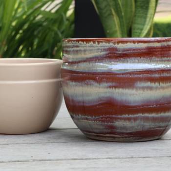 Pot profond en forme de U à double rebord Austral A Fleur de Peau