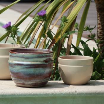 Pot profond en forme de U à double rebord Austral A Fleur de Peau