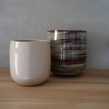 Pot de Fleurs Saint Tropez Crème Noisette