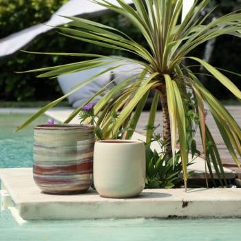 Pot de Fleurs Saint Tropez Crème Noisette