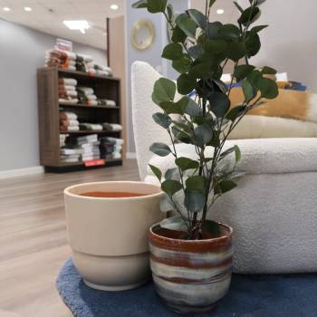 Vase haut Rebord Crème Noisette