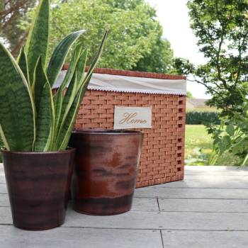 Vase droit Odyssée Marron Châtaigne