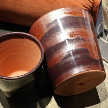Vase droit Odyssée Marron Châtaigne