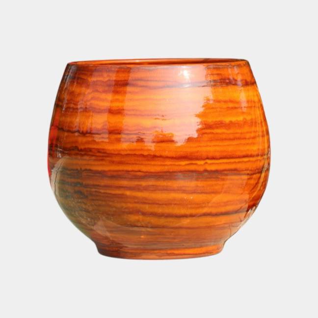 Pot rond large et profond sur plateforme Bahia Savane