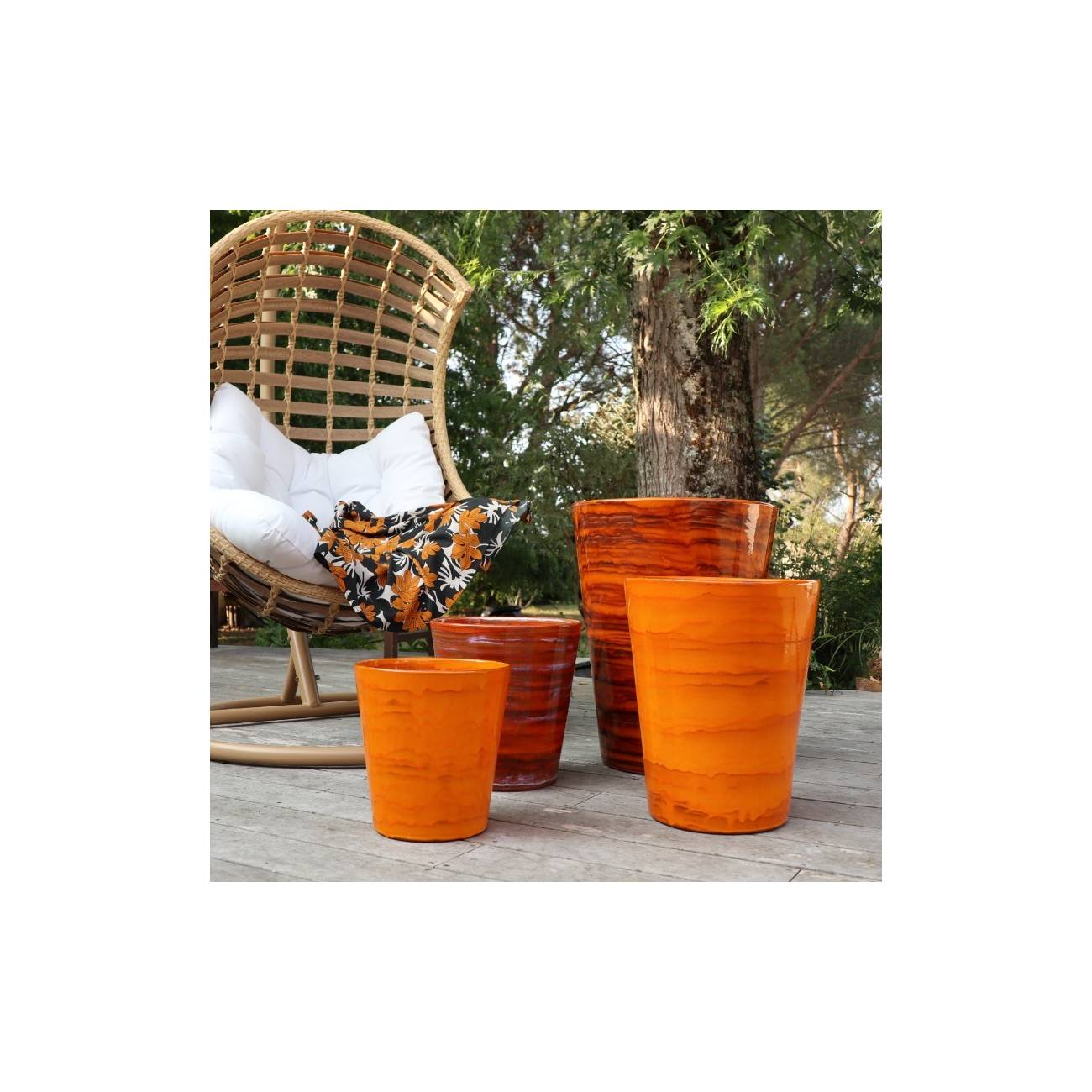Grand Pot Haut et Droit Sydney Savane