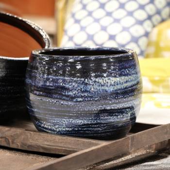 Pot rond à double rebord Le Liseré Nuit Etoilée