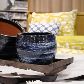 Pot rond à double rebord Le Liseré Nuit Etoilée