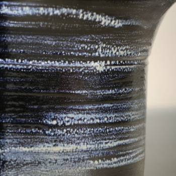 Vase droit artisanal cylindrique col évasé Moreï Nuit Etoilée