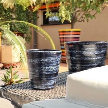 Pot droit en forme de V Odyssée Nuit Etoilée