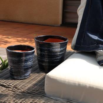 Pot droit en forme de V Odyssée Nuit Etoilée