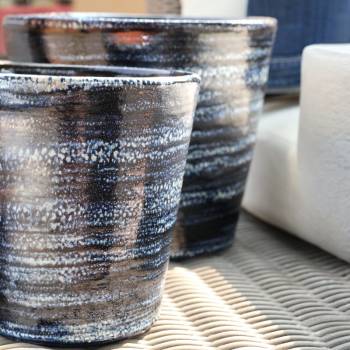 Pot droit en forme de V Odyssée Nuit Etoilée