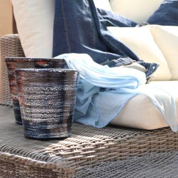 Pot droit en forme de V Odyssée Nuit Etoilée