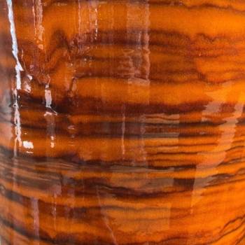 Pot rond large et profond sur plateforme Bahia Savane
