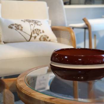Pot bas et large forme de...
