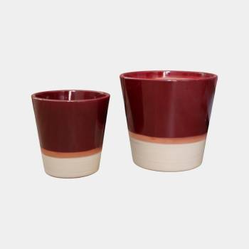 Vase droit Odyssée Chocolats & Cerise noire