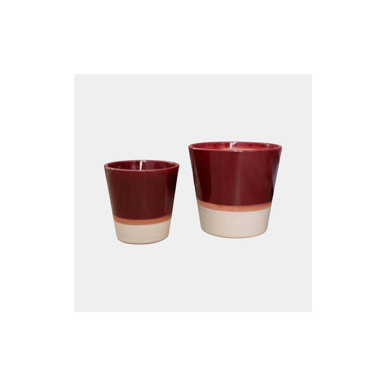 Vase droit Odyssée Chocolats & Cerise noire
